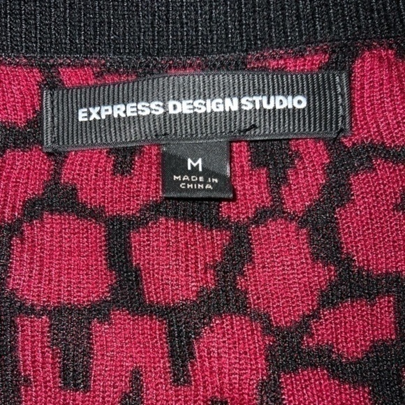 Express Red Leopard cardigan - Picture 5 of 6